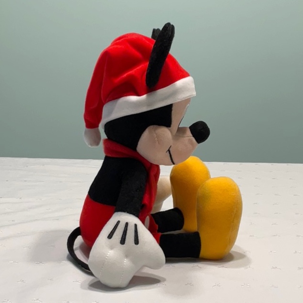 Mickey Mouse Santa Hat Plush Doll - Picture 5 of 7